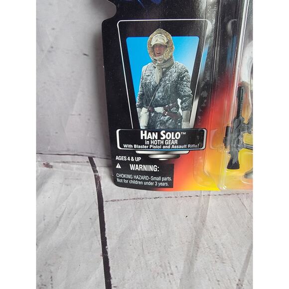 kenner Star Wars Power Of The Force Han Solo In Hoth Gear Action Figure New READ - Picture 3 of 6